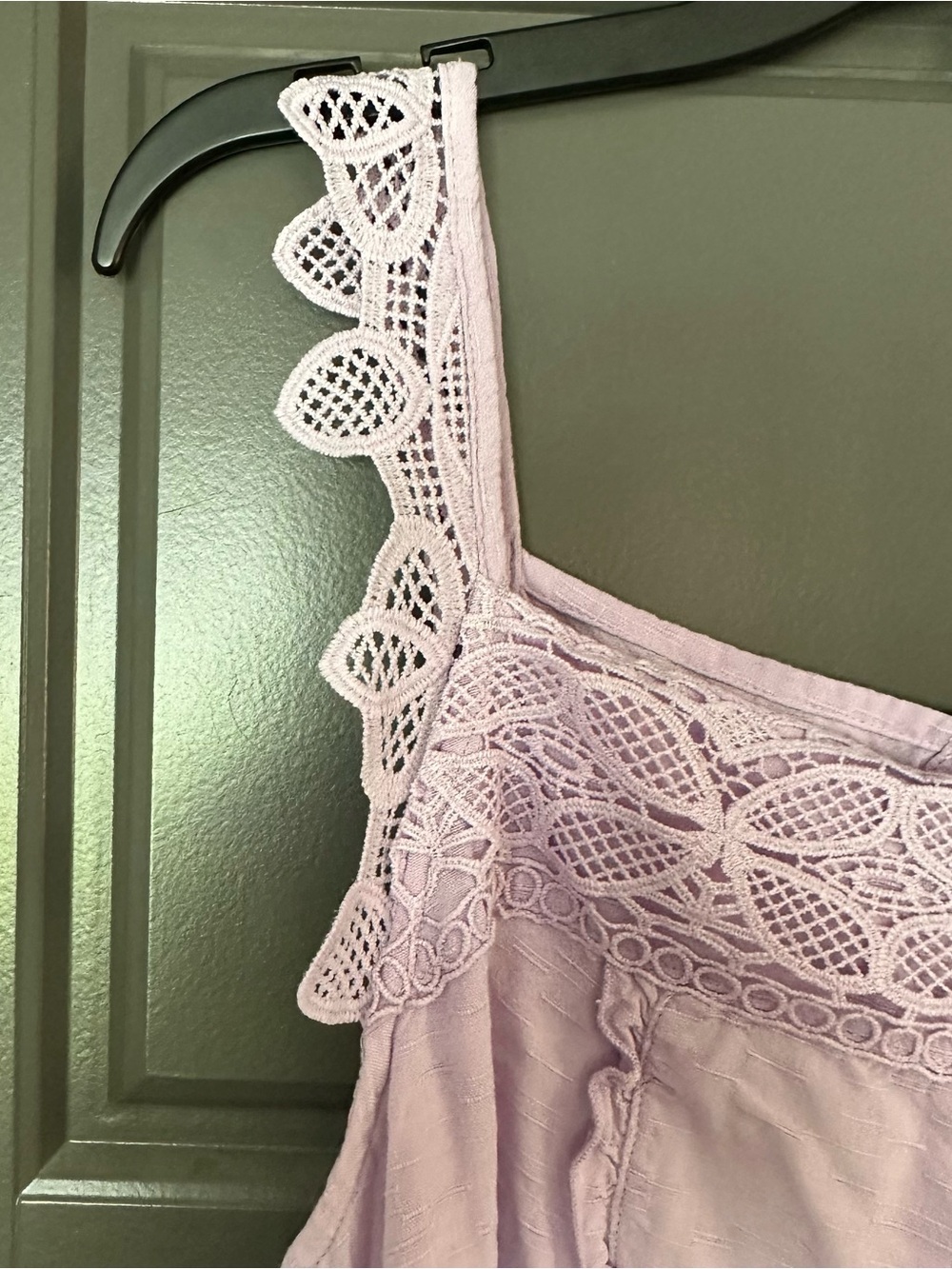 Cato Lavender Crochet-Trim Tank - Picture 3 of 5